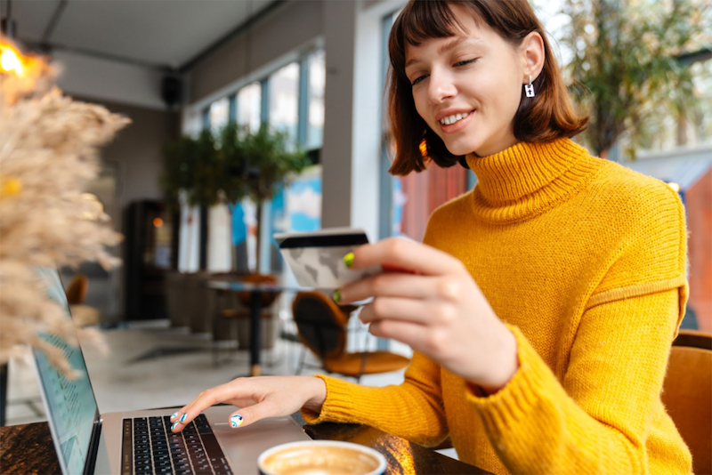 Yellow Sweater Woman