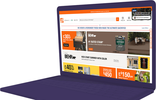 Lowes Conquesting Alert on Home Depot