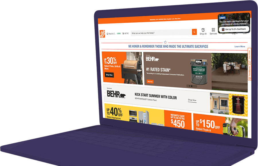 Lowes Conquesting Alert on Home Depot