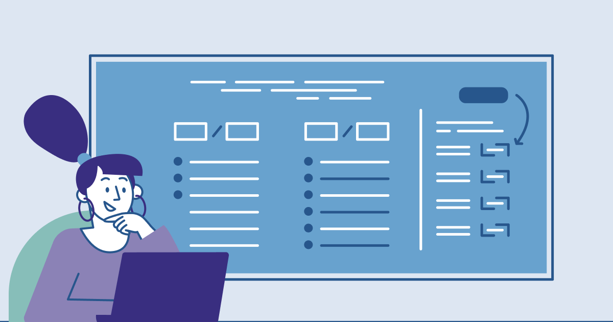 Illustration abstractly showing auth rewards payouts list of tasks